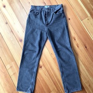 Agolde 90’s Pinch waist high in Black Tea Sz 28